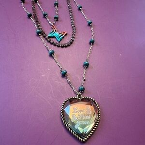 Betsey Johnson Love Flies Free Necklace